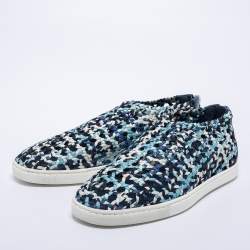 Hermes Multicolor Woven Fabric Oxygene Sneakers Size 36