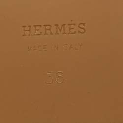 Hermes Brown Suede Faubourg Slip On Loafers Size 38