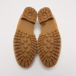 Hermes Brown Suede Faubourg Slip On Loafers Size 38