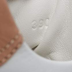 Hermes White Leather Dare Low Top Sneakers Size 39
