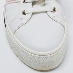 Hermes White Leather Dare Low Top Sneakers Size 39