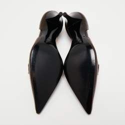 Hermes Brown Leather Pointed Toe Focus-Escarpins Pumps Size 37.5