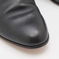 مملوكة مسبقًا Hermes Black Leather Neo Ankle Length Boots Size 37