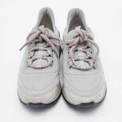 Hermès Multicolor Neoprene and Leather Miles Sneakers Size 36.5
