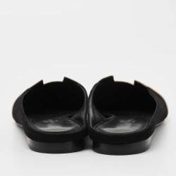 Pre Owned Hermes Tricolor Suede Roxane Flat Mules Size 37.5