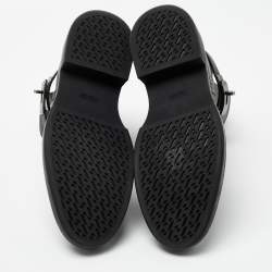 Pre Owned Hermes Black Leather Neo Ankle Boots Size 39