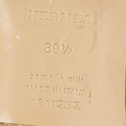 Hermes Brown Leather Oz  Mules Size 39.5 