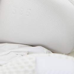 مملوكة مسبقًا Hermes White/Grey Suede and Mesh Bouncing Sneakers Size 38.5