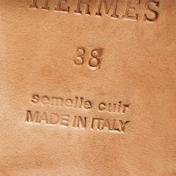Hermes Black Leather  H Jumping Knee Length Boots Size 38