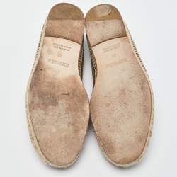 Hermes Olive Green Suede Trip Espadrille Flats Size 40