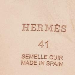 مملوكة مسبقًا Hermes Brown Suede Corfu Thong Flat Sandals Size 41