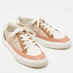 Hermes Multicolor Leather Deep Low Top Sneakers Size 40