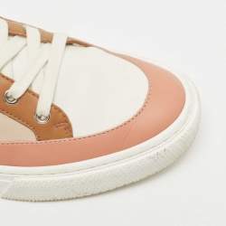 Hermes Multicolor Leather Deep Low Top Sneakers Size 40