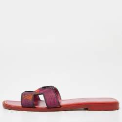 Hermes Rogue H Epsom Leather Oran Sandals Size 39.5 Hermes | The Luxury  Closet