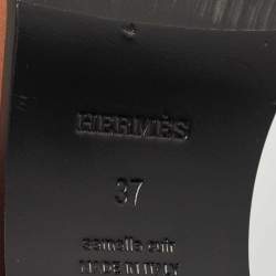 Hermes Blue Denim Carlotta Mules Size 37