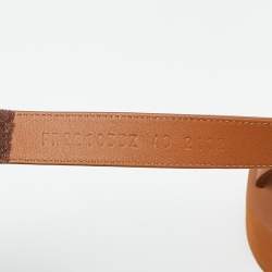 Pre Owned Hermès Brown Leather Enid Gladiator Sandals Size 40