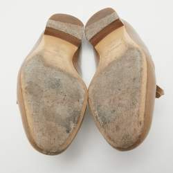 Hermes Brown Leather Rivoli Mules Size 39