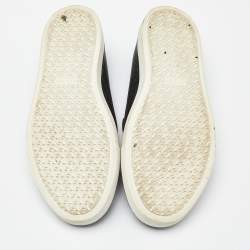 Hermes Black Brogue Leather Tassel Slip On Sneakers Size 38