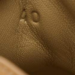 Hermes Tan Leather Low Top Sneakers Size 40