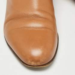 Hermes Brown Leather Neo Ankle Boots Size 39