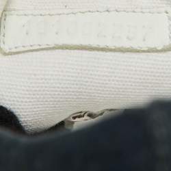 Pre Owned Hermes Navy Blue Canvas Rosa Espadrille Sneakers Size 37