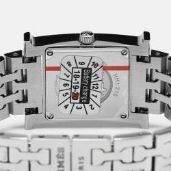 Hermes White Stainless Steel Heure H HH1.210 Women's Wristwatch 21 mm
