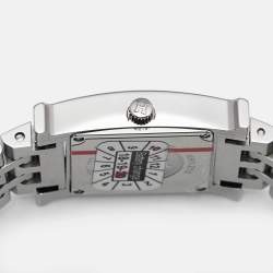 Hermes White Stainless Steel Heure H HH1.210 Women's Wristwatch 21 mm
