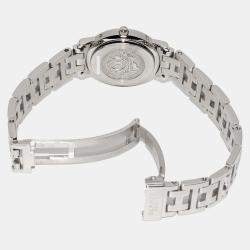 Hermes Grey Stainless Steel Clipper CL4.230 Quartz Women's Wristwatch 24 mm