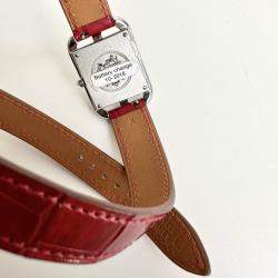 Hermes Steel Large Diamond CAPE COD W043610WW00 Women's Wristwatch 23 mm
