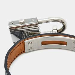 Pre Owned Hermès Mother of Pearl Stainless Steel Alligator Kelly KE1.231 Women's Wristwatch 20 mm