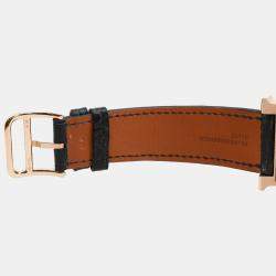 Hermes Black Diamond 18k Rose Gold Heure H W054597WW00 Quartz Women's Wristwatch 26 mm