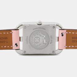 Pre Owned Hermes Cape Cod CC1.210.290 Quartz Mother of Pearl Stainless Steel Women's Wristwatch 23 mm