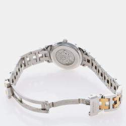 Pre Owned Hermes Clipper CL4.220 Quartz Gold-Plated Stainless Steel Women's Wristwatch 24 mm