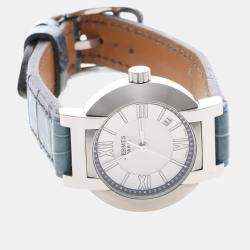 Pre Owned Hermes Nomad N04.210 Quartz Stainless Steel Women's Wristwatch 28 mm