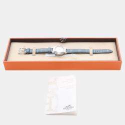 Pre Owned Hermes Nomad N04.210 Quartz Stainless Steel Women's Wristwatch 28 mm