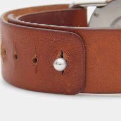 Pre Owned Hermes Barenia BR1.710 Quartz White Stainless Steel Women's Wristwatch 37 mm