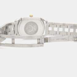 Pre Owned Hermes Rallye RA1.220 Quartz Cream Yellow Gold Plated Stainless Steel Women's Wristwatch 20.5 mm