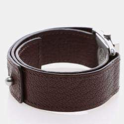 Pre Owned Hermes Barenia Quartz Silver Stainless Steel Women's Wristwatch 25.5 mm