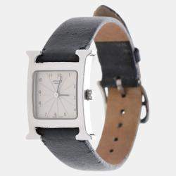 Pre Owned Hermes H Heure HH1.210 Quartz Stainless Steel Women's Wristwatch 21 mm