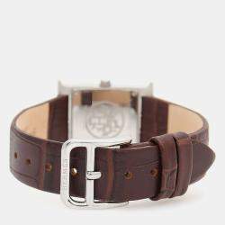Pre Owned Hermes H Hour HH1.210 Quartz Stainless Steel Women's Wristwatch 21 mm