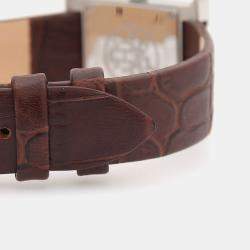 Pre Owned Hermes H Hour HH1.210 Quartz Stainless Steel Women's Wristwatch 21 mm