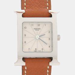 Pre Owned Hermes Heure H HH1.210 Quartz Stainless Steel Women's Wristwatch 21 mm