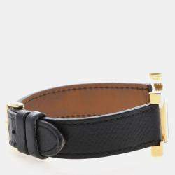 Pre Owned Hermes Heure H HH1.201 Quartz Yellow Gold Plated Stainless Steel Women's Wristwatch 21.5 mm