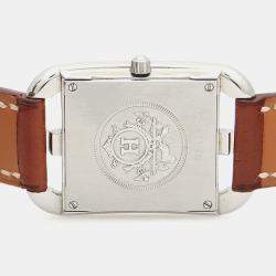 Pre Owned Hermes Cape Cod CC1.210 Quartz Stainless Steel Women's Wristwatch 23 mm