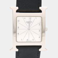 Pre Owned Hermes Heure H HH1.505 Quartz Stainless Steel Womens Wristwatch 26 mm