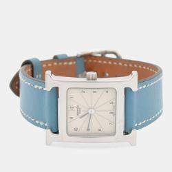 Pre Owned Hermes Heure H HH1.210 Quartz Stainless Steel Womens Wristwatch 21 mm