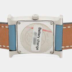 Pre Owned Hermes Heure H HH1.210 Quartz Stainless Steel Womens Wristwatch 21 mm
