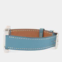 Pre Owned Hermes Heure H HH1.210 Quartz Stainless Steel Womens Wristwatch 21 mm