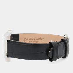 Pre Owned Hermes Heure H HH1.210 Quartz Mother of Pearl Stainless Steel Womens Wristwatch 21 mm