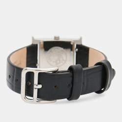 Pre Owned Hermes Heure H HH1.210 Quartz Mother of Pearl Stainless Steel Womens Wristwatch 21 mm